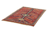 Qashqai - old Персийски връзван килим 208x138 - Снимка 2