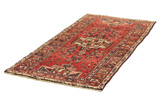 Hamadan - old Персийски връзван килим 200x95 - Снимка 2