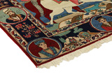 Kashan - old Персийски връзван килим 205x136 - Снимка 3