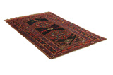 Qashqai - Antique Персийски връзван килим 203x127 - Снимка 1