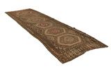Bijar - Antique Персийски връзван килим 430x143 - Снимка 1