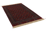 Yomut - Бухара Туркменски връзван килим 198x128 - Снимка 1