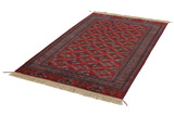 Yomut - Бухара Туркменски връзван килим 198x128 - Снимка 2