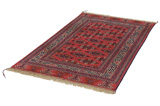 Yomut - Бухара Туркменски връзван килим 185x113 - Снимка 2