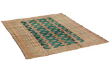 Turkaman Персийски връзван килим 195x148 - Снимка 1
