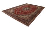 Kashan Персийски връзван килим 395x290 - Снимка 2