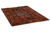 Gabbeh - Bakhtiari Персийски връзван килим 205x156 - Снимка 1