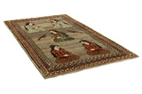 Gabbeh - Qashqai Персийски връзван килим 275x155 - Снимка 1