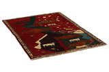 Kashkooli - Gabbeh Персийски връзван килим 180x127 - Снимка 1
