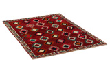 Gabbeh - Qashqai Персийски връзван килим 152x109 - Снимка 1