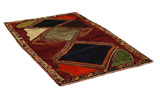 Gabbeh - Qashqai Персийски връзван килим 212x124 - Снимка 1