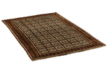 Gabbeh - Bakhtiari Персийски връзван килим 192x126 - Снимка 1