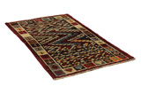 Gabbeh - Bakhtiari Персийски връзван килим 193x105 - Снимка 1