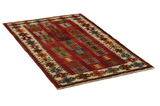 Gabbeh - Bakhtiari Персийски връзван килим 185x103 - Снимка 1