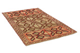 Gabbeh - Qashqai Персийски връзван килим 210x122 - Снимка 1
