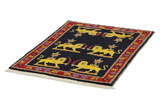 Kashkooli - Gabbeh Персийски връзван килим 120x83 - Снимка 2