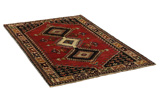 Yalameh - Qashqai Персийски връзван килим 211x134 - Снимка 1
