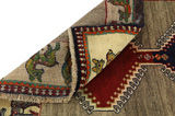 Gabbeh - Qashqai Персийски връзван килим 206x111 - Снимка 5