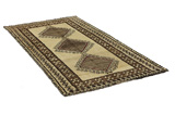Gabbeh - Qashqai Персийски връзван килим 214x110 - Снимка 1