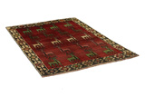 Gabbeh - Qashqai Персийски връзван килим 193x135 - Снимка 1