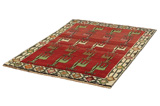 Gabbeh - Qashqai Персийски връзван килим 193x135 - Снимка 2