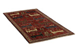Gabbeh - Qashqai Персийски връзван килим 192x100 - Снимка 1