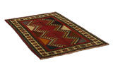 Gabbeh - Qashqai Персийски връзван килим 193x117 - Снимка 1