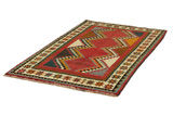 Gabbeh - Qashqai Персийски връзван килим 193x117 - Снимка 2