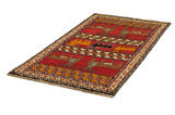 Gabbeh - Qashqai Персийски връзван килим 205x104 - Снимка 2