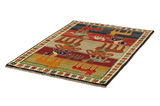Gabbeh - Qashqai Персийски връзван килим 155x105 - Снимка 2