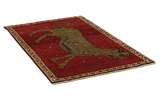 Gabbeh - Qashqai Персийски връзван килим 185x114 - Снимка 1