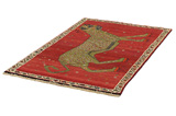 Gabbeh - Qashqai Персийски връзван килим 185x114 - Снимка 2