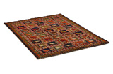 Gabbeh - Bakhtiari Персийски връзван килим 155x108 - Снимка 1