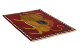 Kashkooli - Gabbeh Персийски връзван килим 147x103 - Снимка 1