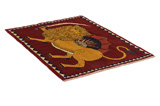 Kashkooli - Gabbeh Персийски връзван килим 135x102 - Снимка 1