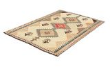 Gabbeh - old Персийски връзван килим 197x126 - Снимка 2