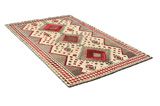 Gabbeh - Qashqai Персийски връзван килим 235x145 - Снимка 1