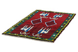 Gabbeh - Qashqai Персийски връзван килим 165x105 - Снимка 2