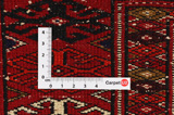 Yomut - Бухара Персийски връзван килим 150x130 - Снимка 4