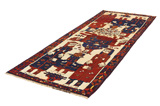 Bakhtiari - Qashqai Персийски връзван килим 356x127 - Снимка 2