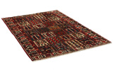 Bakhtiari Персийски връзван килим 198x132 - Снимка 1