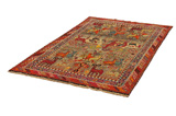 Afshar - Sirjan Персийски връзван килим 243x148 - Снимка 2
