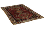 Yalameh - Qashqai Персийски връзван килим 206x135 - Снимка 1
