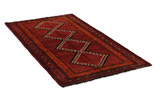 Yalameh - Qashqai Персийски връзван килим 222x114 - Снимка 1