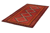 Yalameh - Qashqai Персийски връзван килим 222x114 - Снимка 2