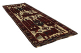 Bakhtiari - Qashqai Персийски връзван килим 425x146 - Снимка 1