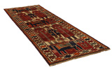 Lori - Bakhtiari Персийски връзван килим 363x126 - Снимка 1