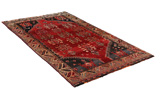 Qashqai - Shiraz Персийски връзван килим 250x140 - Снимка 1
