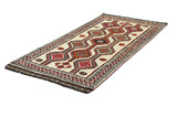 Yalameh - Qashqai Персийски връзван килим 225x113 - Снимка 2