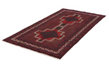 Afshar - Sirjan Персийски връзван килим 250x133 - Снимка 2